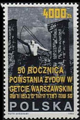 3296 czysty** 50. rocznica powstania Żydów w Getcie Warszawskim