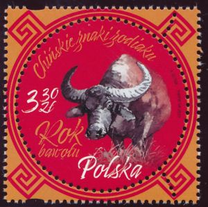 5128 czysty** Chińskie znaki zodiaku Rok Bawołu