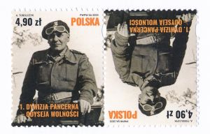 5465 parka pozioma tete-beche I czyste** 1 Dywizja Pancerna - Odyseja Wolności
