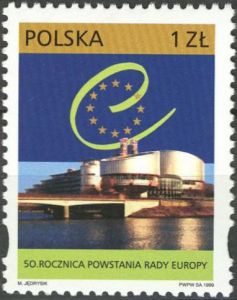 3614 czysty** 50. rocznica powstania Rady Europy