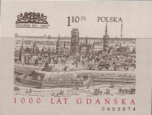 3493 Blok 159 A czysty** 1000 lat Gdańska