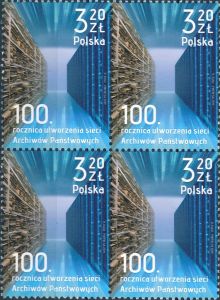 4938 w czwórce czysty** 100 rocznica utworzenia sieci Archiwów Państwowych