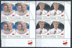 4737-4738 czwórki czyste** Polscy złoci medaliści