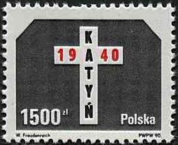 3126 czysty** 50. rocznica męczeńskiej śmierci oficerów polskich w Katyniu