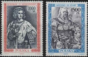 3178-3179 czyste** Poczet królów i książąt polskich