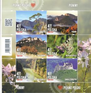 5445-5450 Blok 391 czysty** Piękno Polski