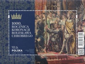 5443 Blok 390 czysty** 1000 rocznica koronacji Bolesława Chrobrego