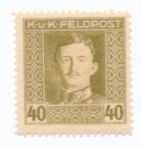 OA64 d ZL 12½:12¾ czysty** wydanie obiegowe portret cesarza Karola