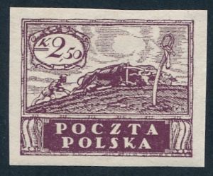 0083 A bx ciemnobrązowofioletowy czysty** Wydanie w walucie koronowej 417/25