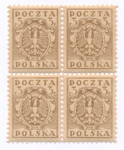 0085 B bx jasnobrązowy czwórka czyste** wydanie w walucie markowej