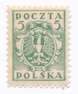 0086 B xb jasnozielony papier szary ZL 11½ gwarancja czysty** Wydanie markowe