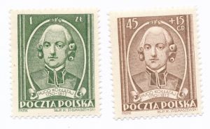0603-604 czyste** 140 rocznica śmierci Hugona Kołłątaja