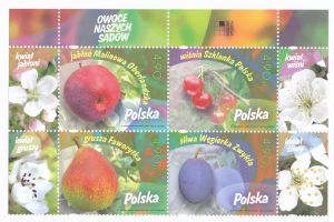 5469-5472 czwórka górny margines nazwa emsiji czyste** Owoce naszych sadów