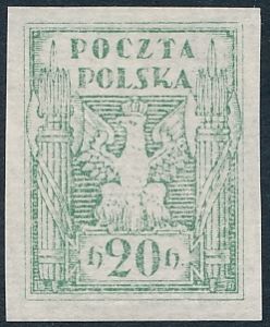 0077 Próba jasnozielona niekatalogowana czysta 733/25