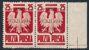0346 B8 prawa kreska przerwana parka czyste** 755/25