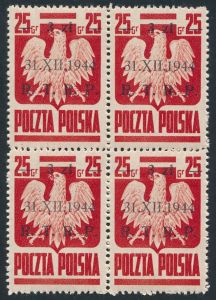0346 B2 cyfra 9 wcięta u góry z prawej czwórka czyste** 757/25