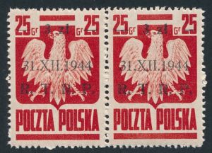 0346 B6 pionowa kreska 4 wcięta z prawej strony parka czysta** 762/25
