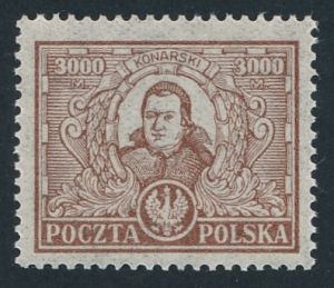 0165 bv brązowy papier bardzo cienki  ZG 12¾:12½ gwarancja czysty**